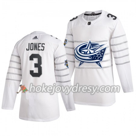 Pánské Hokejový Dres Columbus Blue Jackets Seth Jones 3 Bílá Adidas 2020 NHL All-Star Authentic